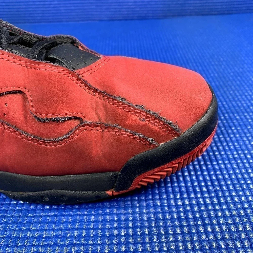 AIR JORDAN 7 TRUE FLIGHT Men`s Size 10.5 Red Black Basketball Shoes 342964-610